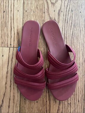 Rothy's Women's Multi-Strap Slide Sandal - Wine